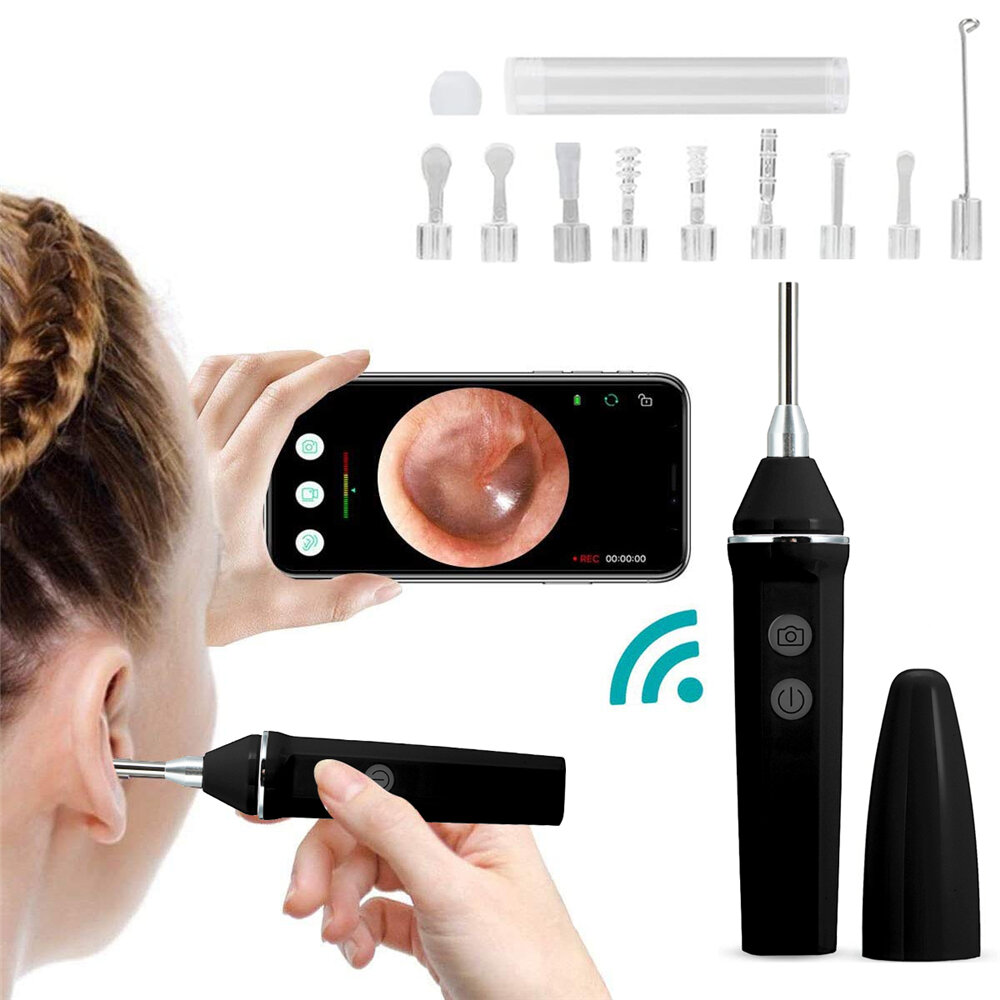 3.9mm HD WIFI Otoscope IP67 Waterproof LED Ear Camera Endoscope